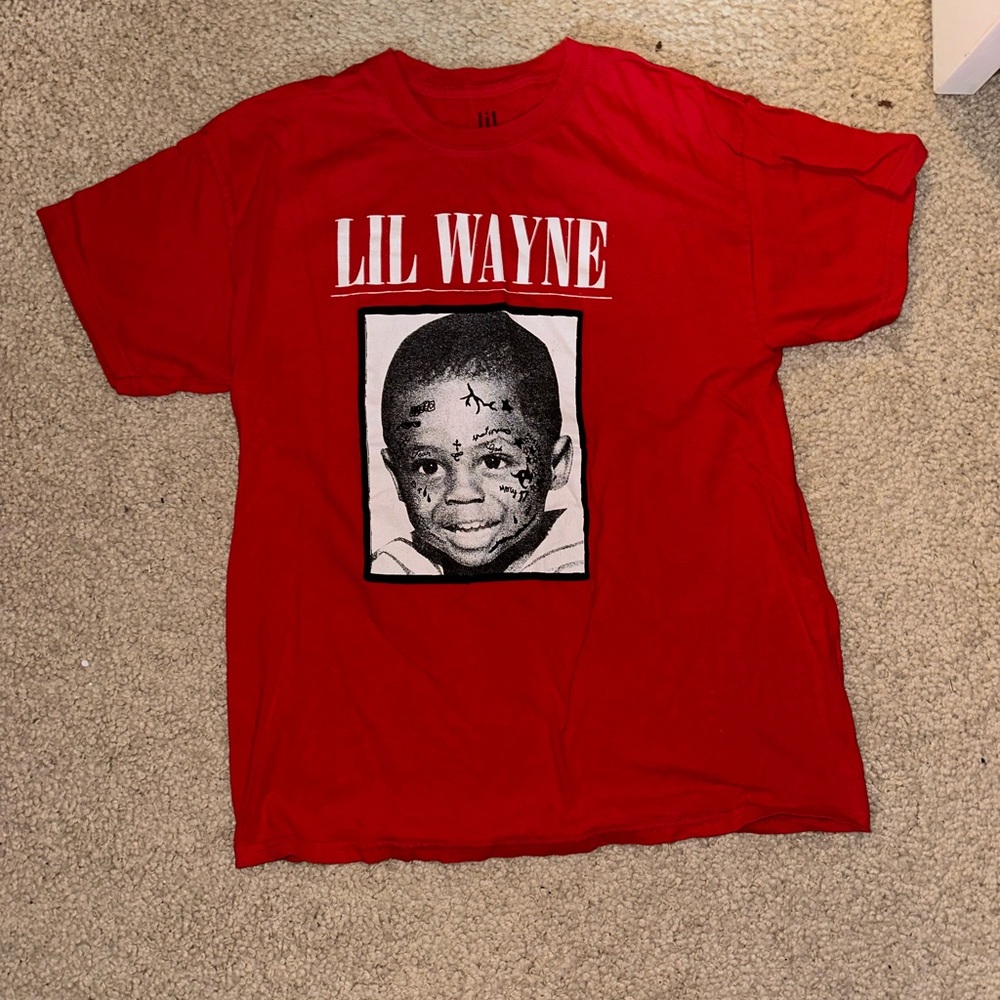 Lil Wayne Men’s Red Graphic T-Shirt